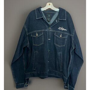 Zildjian Logo Denim Jacket Men's XL NWT Button Front Made in Canada READ